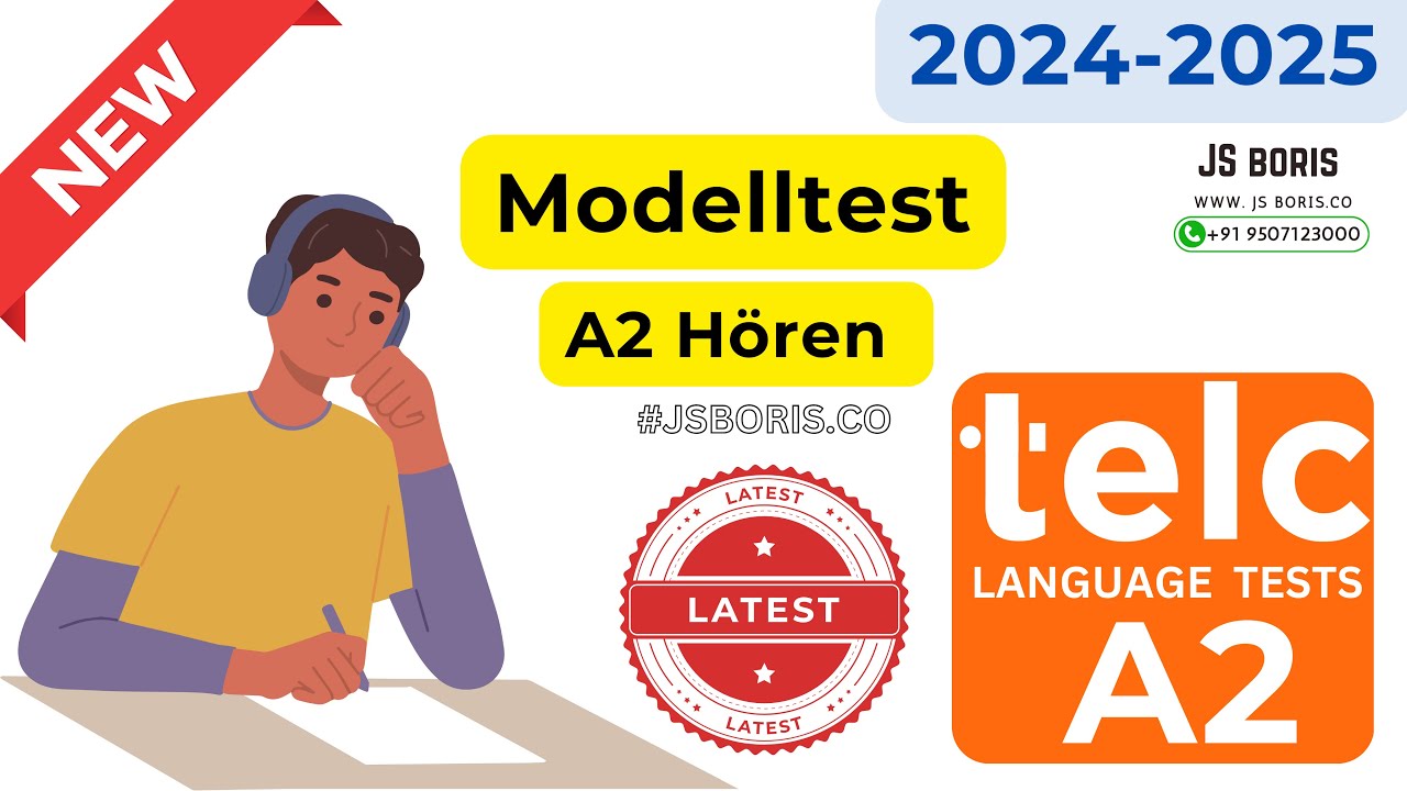 2024-2025 Latest Telc A2 new Pattern A2 Hören | Modalltest |#telcprufüng #a2 #telcA2 #telcA2hören