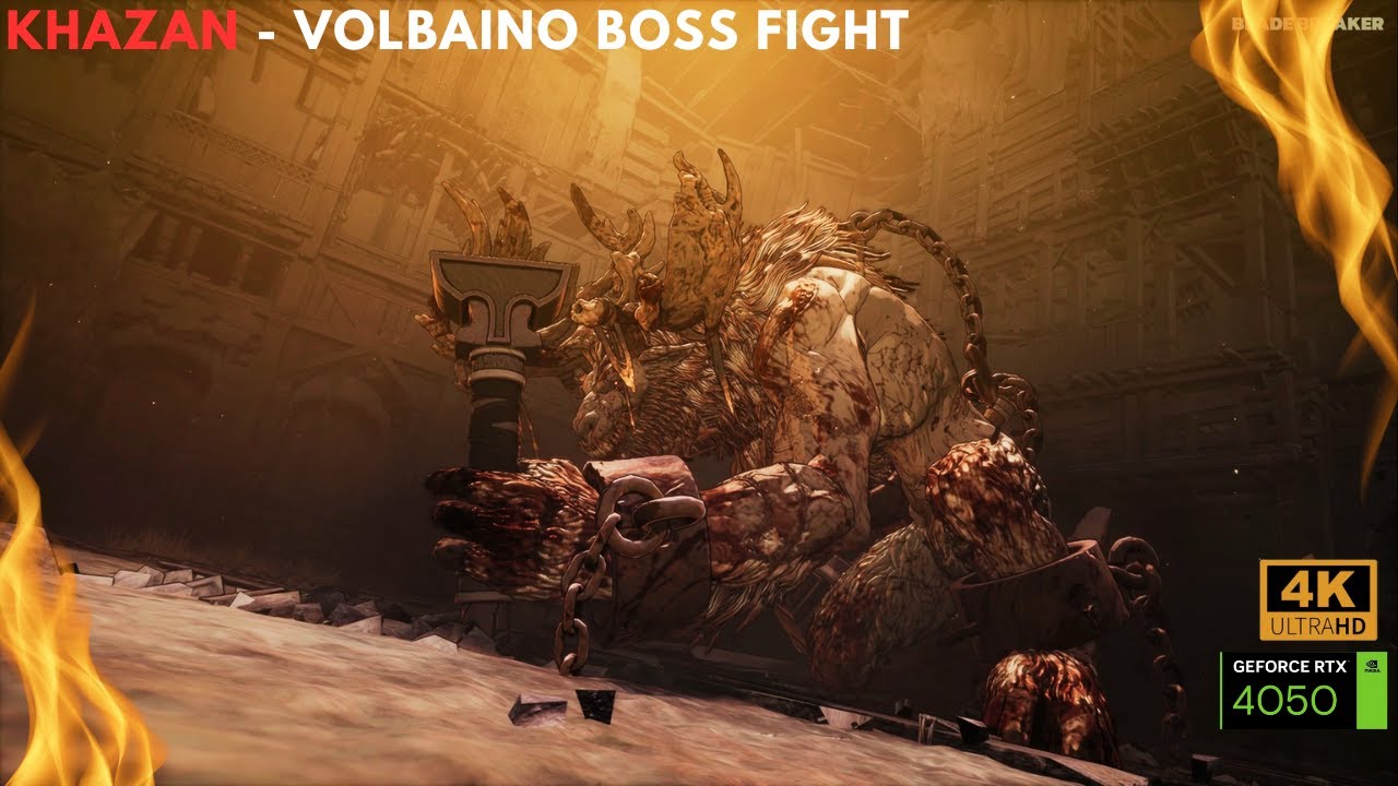 KHAZAN THE FIRST BERSERKER | VOLBAINO BOSS FIGHT| RTX4050 | 4K