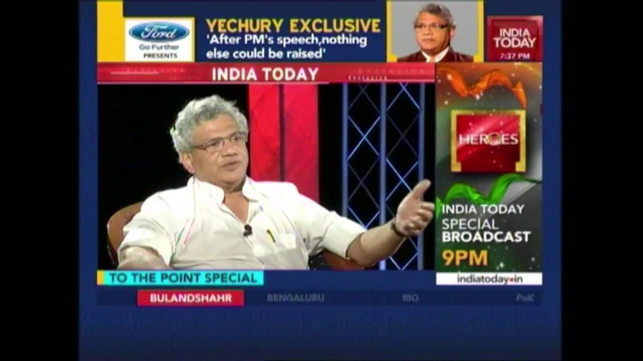 To The Point Exclusive: CPM Gen-Secy Sitaram Yechury On Kashmir Situation