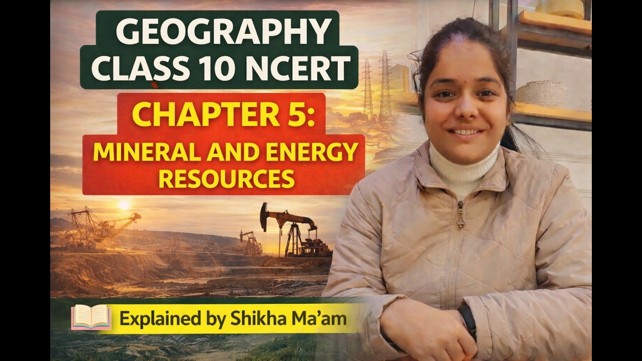 Mineral and Energy Resources | Class 10 Geography NCERT Chapter 5 | One Shot Explanation#shikhaMa’am