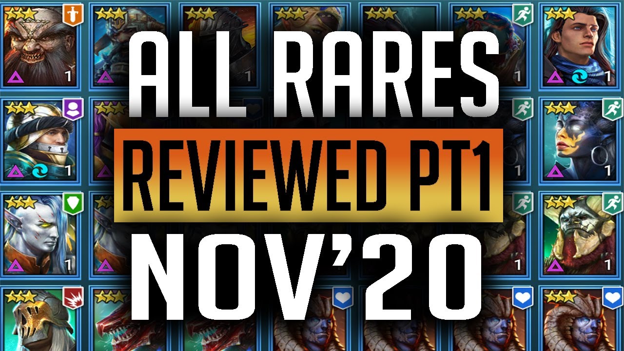 RAID | DONT LEVEL TRASH RARES REVIEWED  Banner Lords, Elves, Sacred Order. Barbarians, Ogryn Tribes