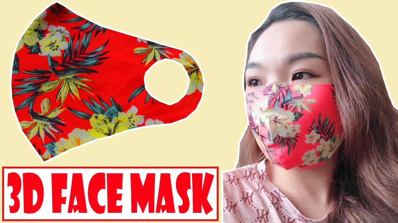 Face Mask Sewing Tutorial | How to make Face Mask with Filter Pocket | LÀM KHẨU TRANG 3D ĐƠN GIẢN