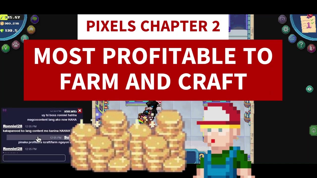 MOST PROFITABLE TO FARM AND CRAFT IN PIXELS CHAPTER 2 #pixels