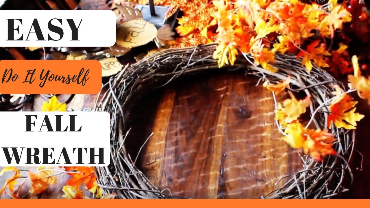HOW TO MAKE A FALL WREATH! DIY