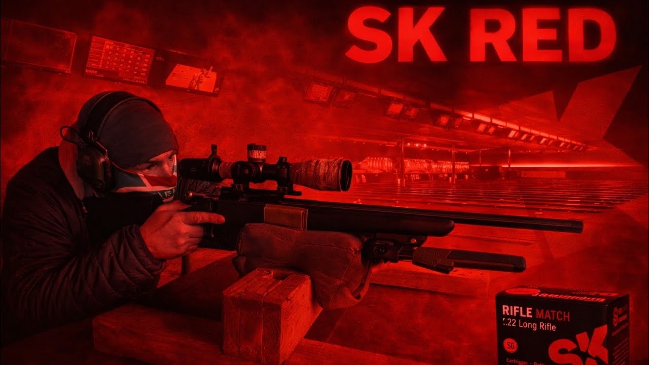 SK Rifle Match .22lr aka 'SK RED', first shots through the Tikka T1x 20' barrel.  