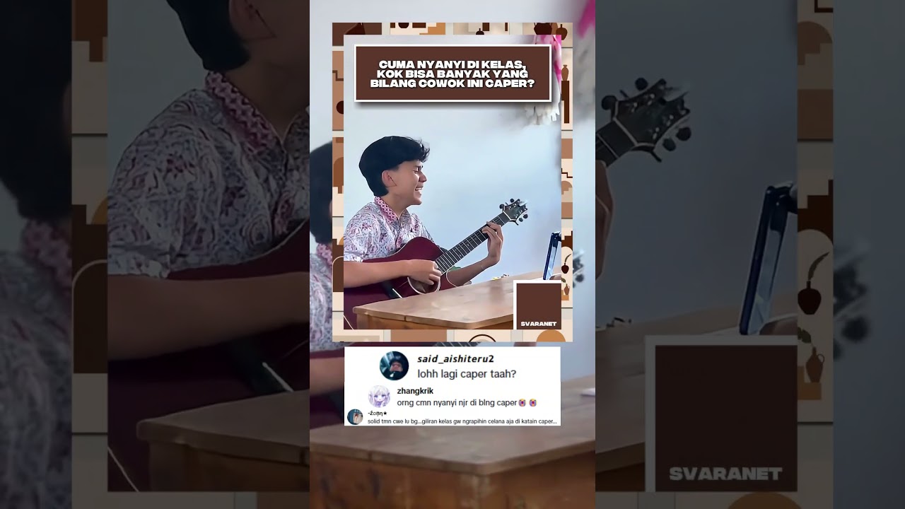 Nynayi di kelas itu caper ya? 🤔 #nyanyi #gitar #cover #lagu #akustik #fypシ #viral #shortvideo