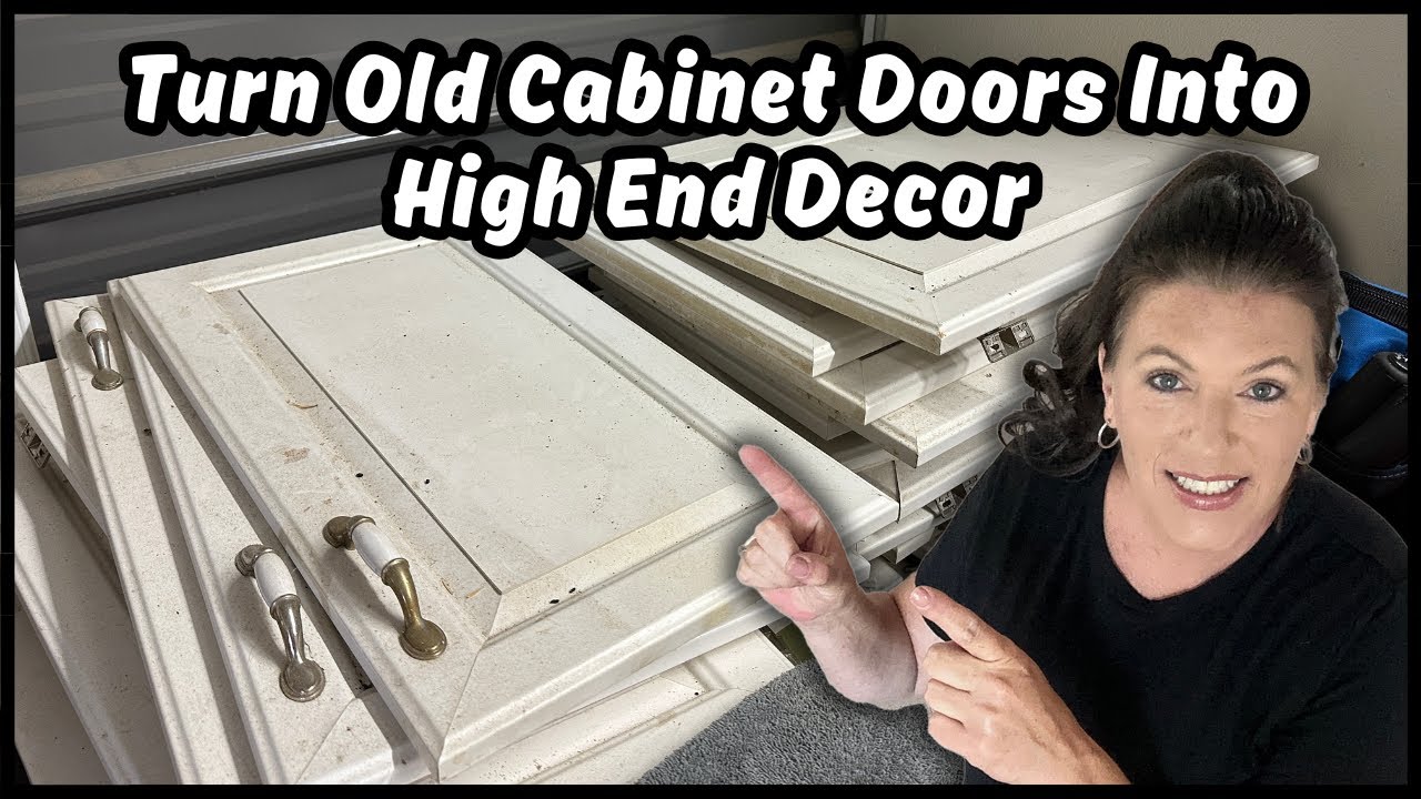 Repurposing Old Kitchen Cabinet Doors Into High End Decor