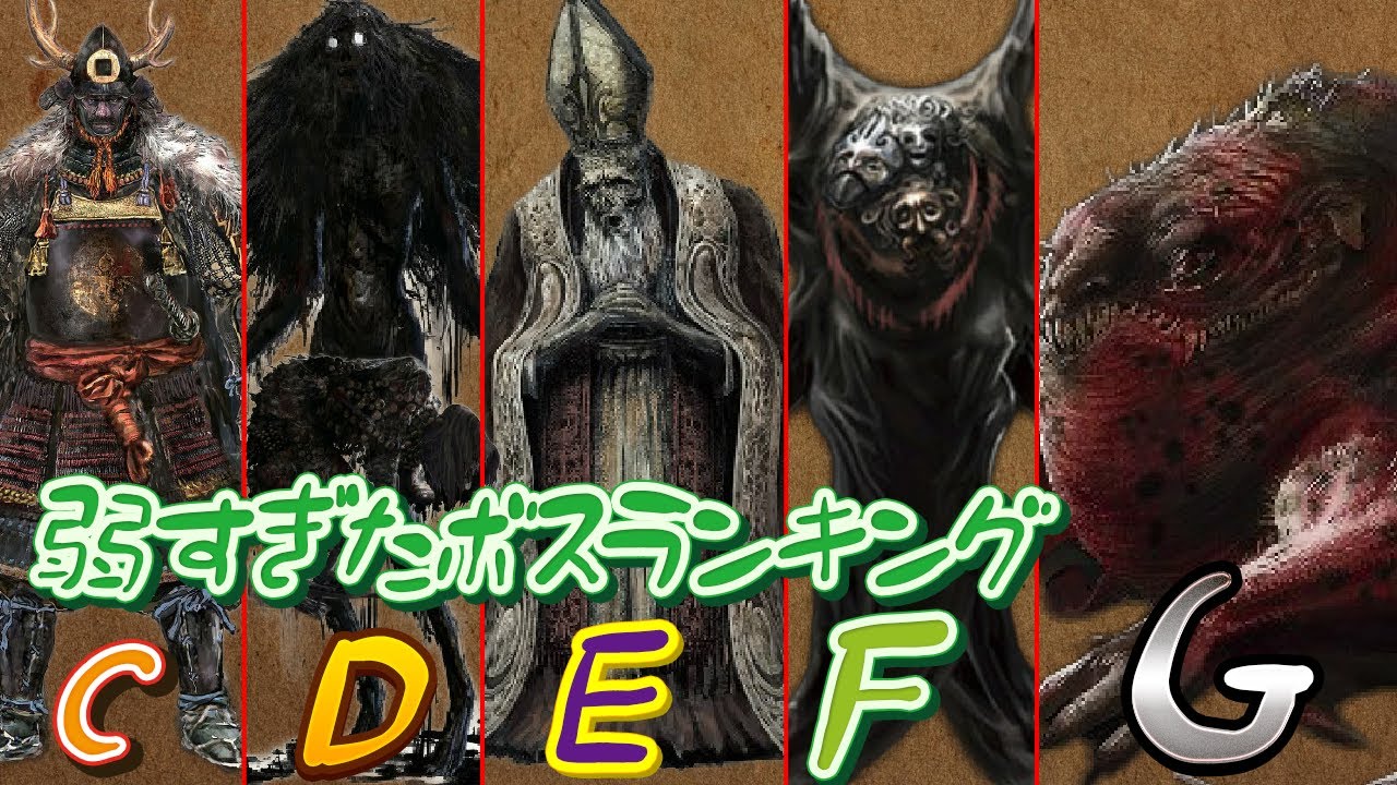 【歴代ソウルシリーズ】最弱ボスランキング