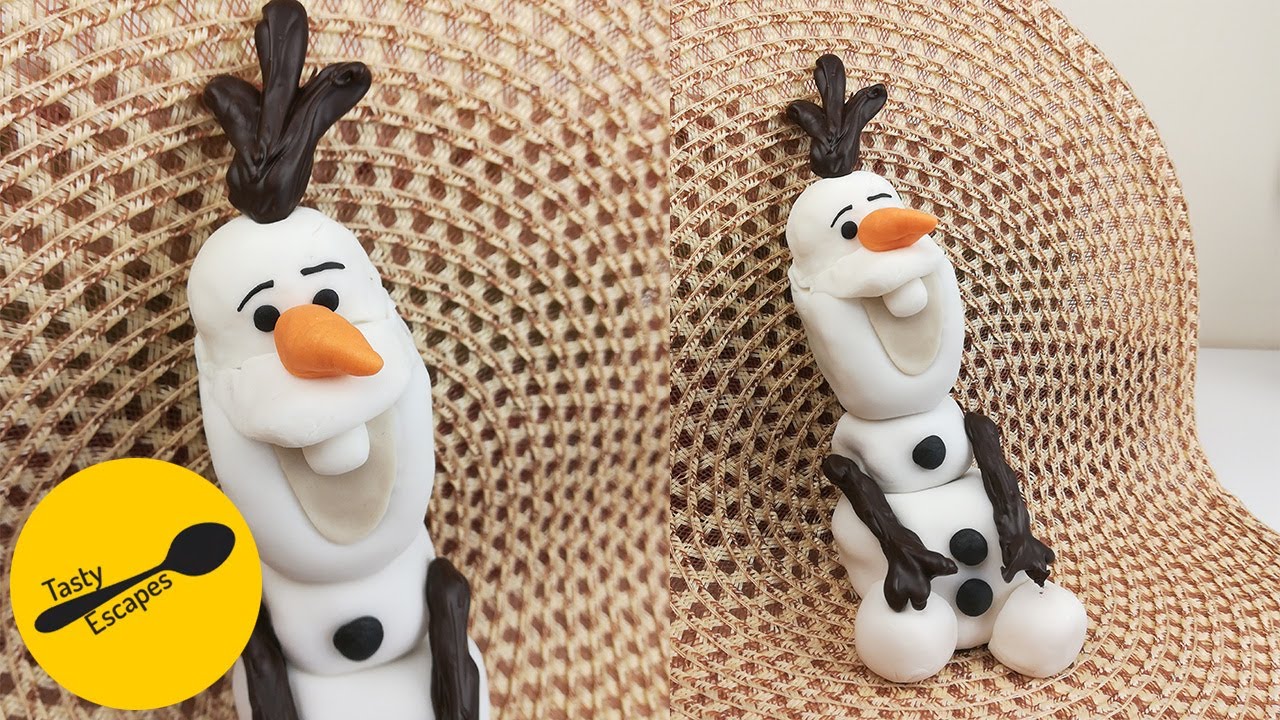 Tiny Olaf Cake made out of THREE muffins | Cute and easy Frozen Cake