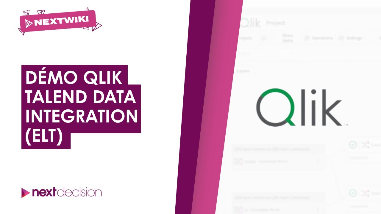 Présentation & démo Qlik Cloud Data Integration (ELT)