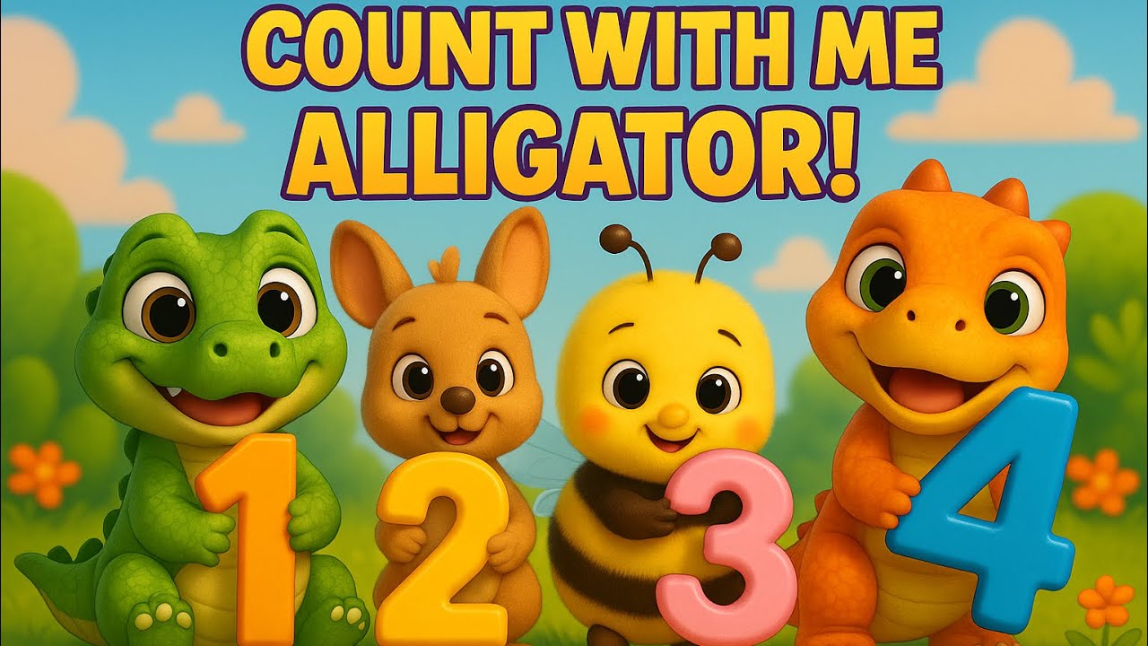 Count With Me Alligator! 🐊 | Numbers 1&ndash;20 | Kids Counting Song Based on &ldquo;See You Later Alligator&rdquo;