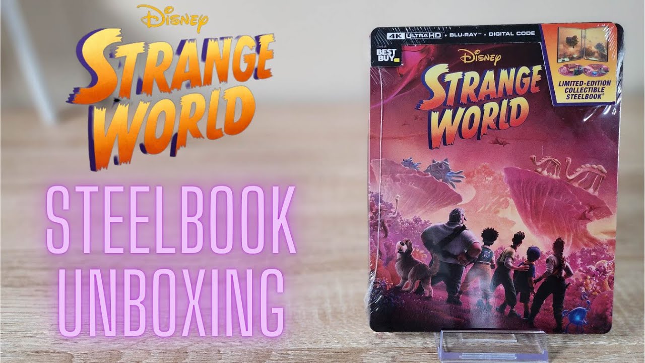 Disney Strange World - Best Buy Exclusive 4K Ultra HD Blu-ray Steelbook Unboxing