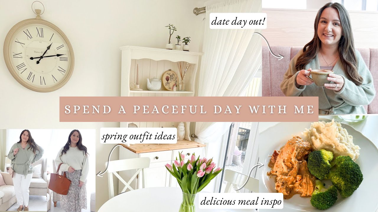 Simple Living Vlog | date day, spring outfits, high protein meals, finding balance in motherhood