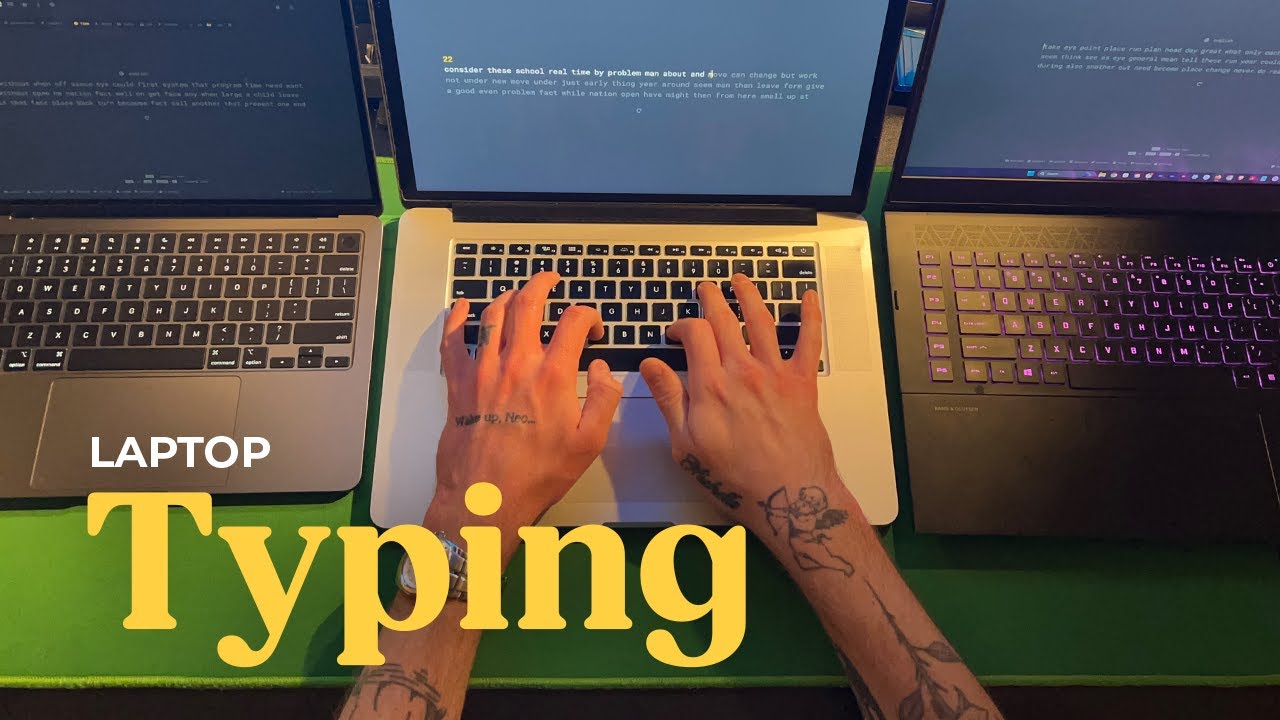 ASMR - Typing - MacBook Air, MacBook Pro, Omen 17