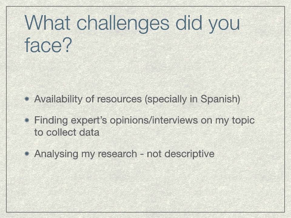 Extended Essay: Spanish