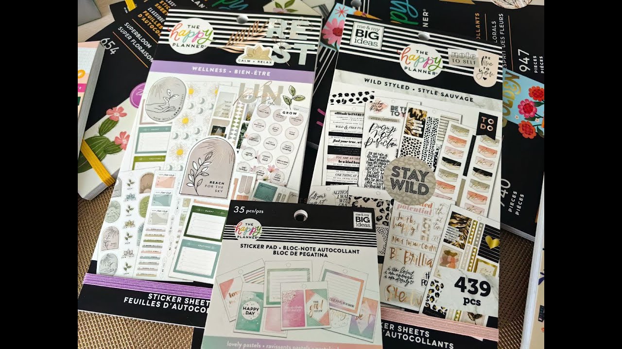 Стикербуки Happy Planner, покупки в августе, ч.1