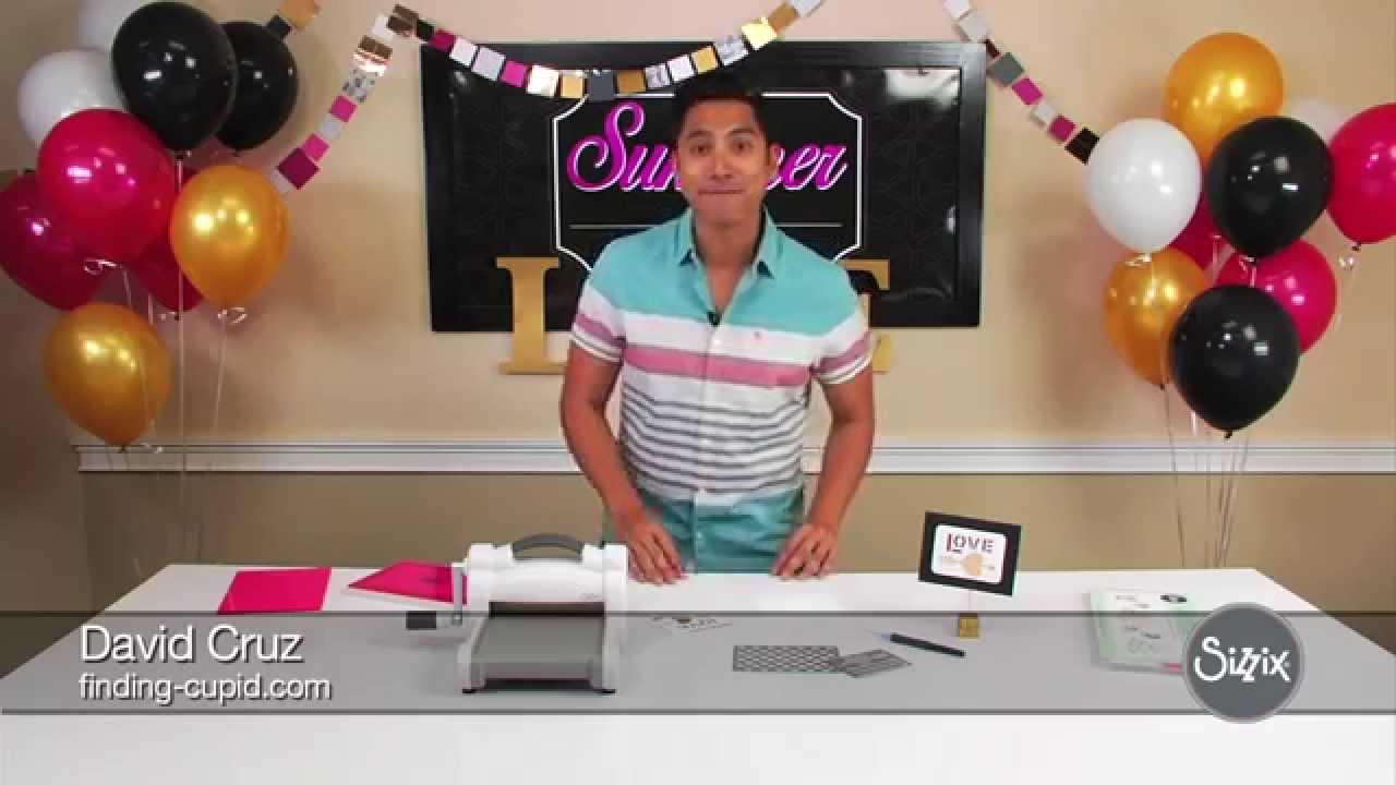 Sizzix Summer of Love with Finding Cupid&rsquo;s David Cruz &ndash; Love Greeting Card