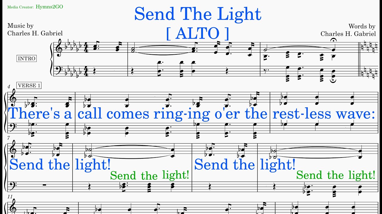 Send The Light  (Gabriel - Gabriel) [v2] Alto