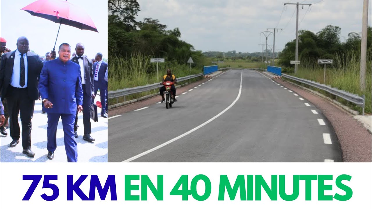 Route Boundji–Ewo | Le Président Denis Sassou-N’Guesso dévoile une route historique pour le Nord.