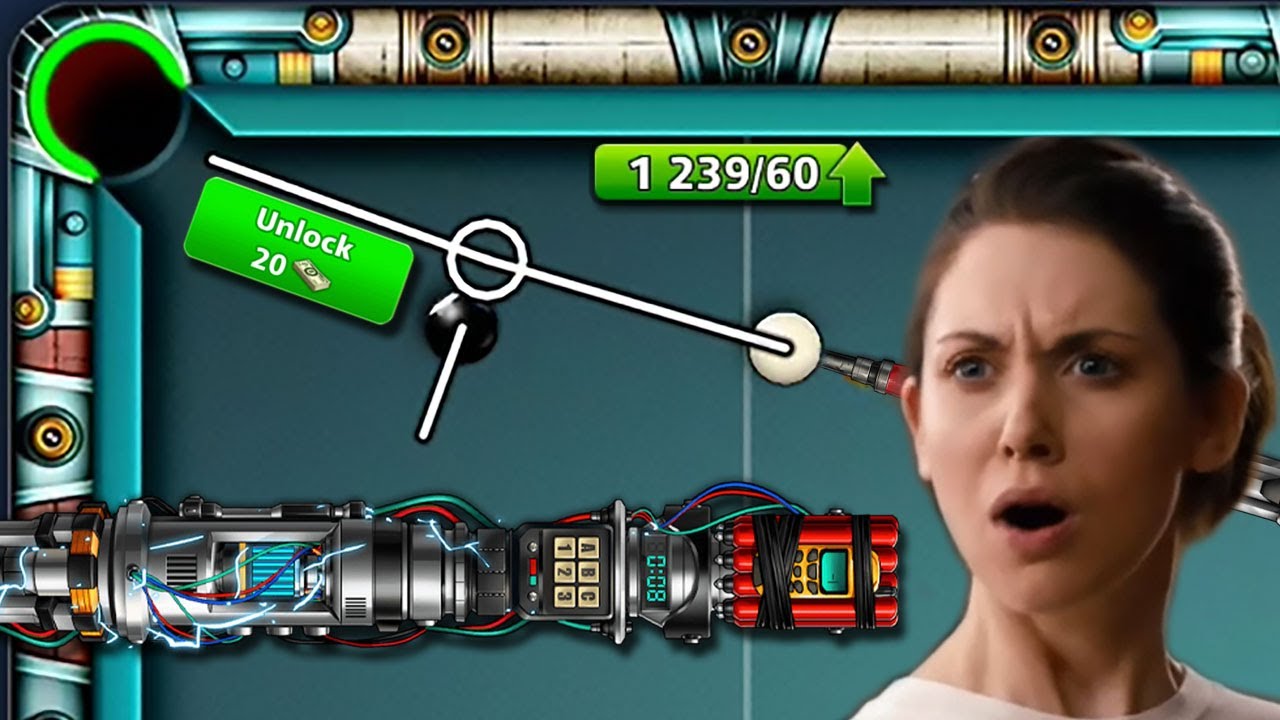 8 ball pool - 1239 Upgrade Pieces 🙀 Mission Unlock 20 Cash