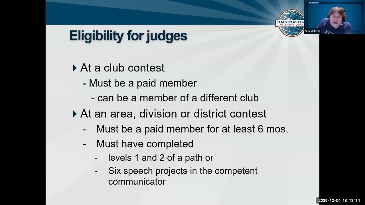 Judges Training (December 2025)