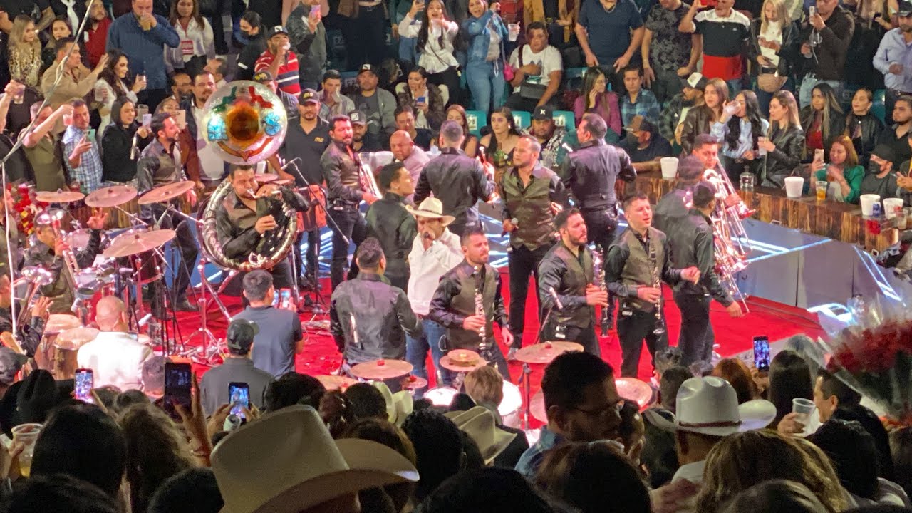 Banda ms y Julion Álvarez cantando juntos en el palenque de Tepic Nayarit 2022