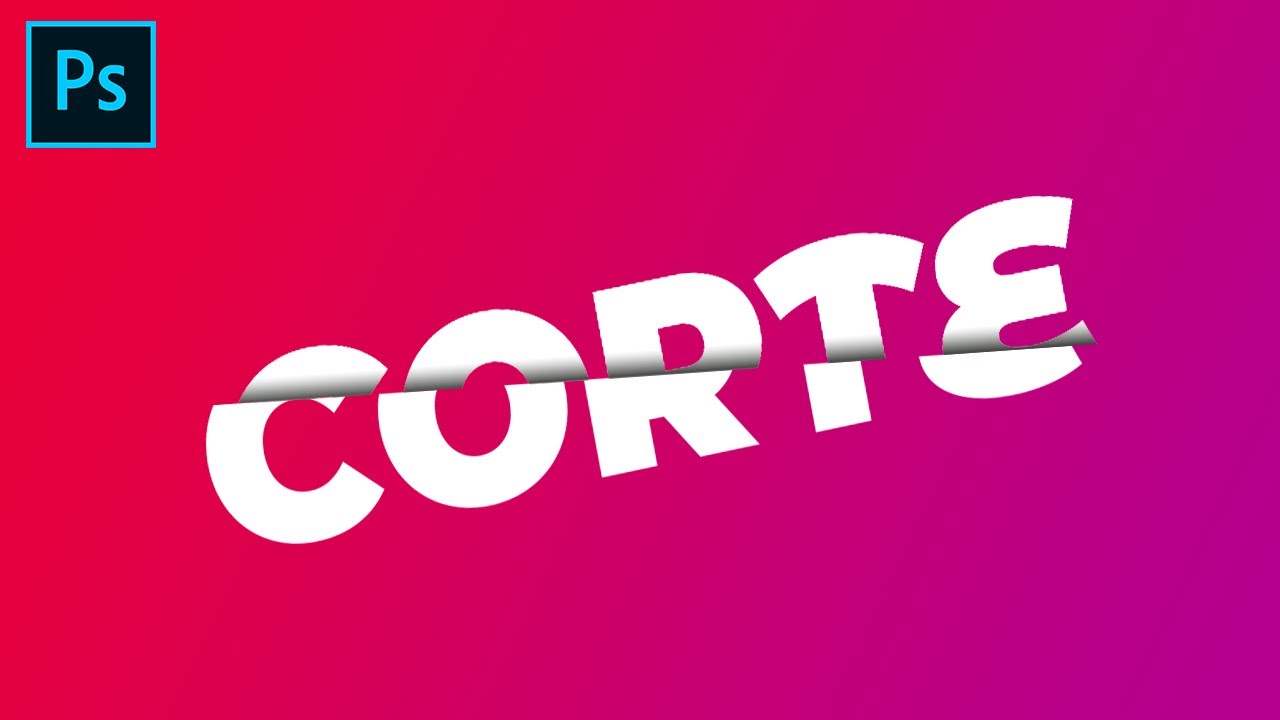 Como Fazer Efeito de Corte (Sliced) em um Texto | Photoshop Tutorial