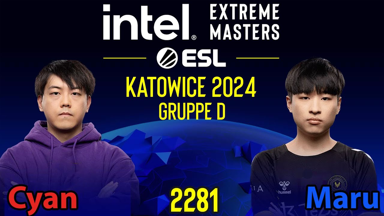 Ende Vorstellrunde - 🇨🇳 Cyan (P) vs 🇰🇷 Maru (T) - IEM Katowice 2024 - Gruppe D - StarCraft 2 - 2281