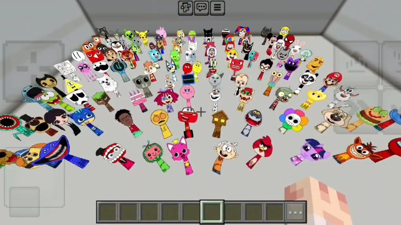 Spawn All New Sprunki OC Part 1-11 ADDON in Minecraft PE