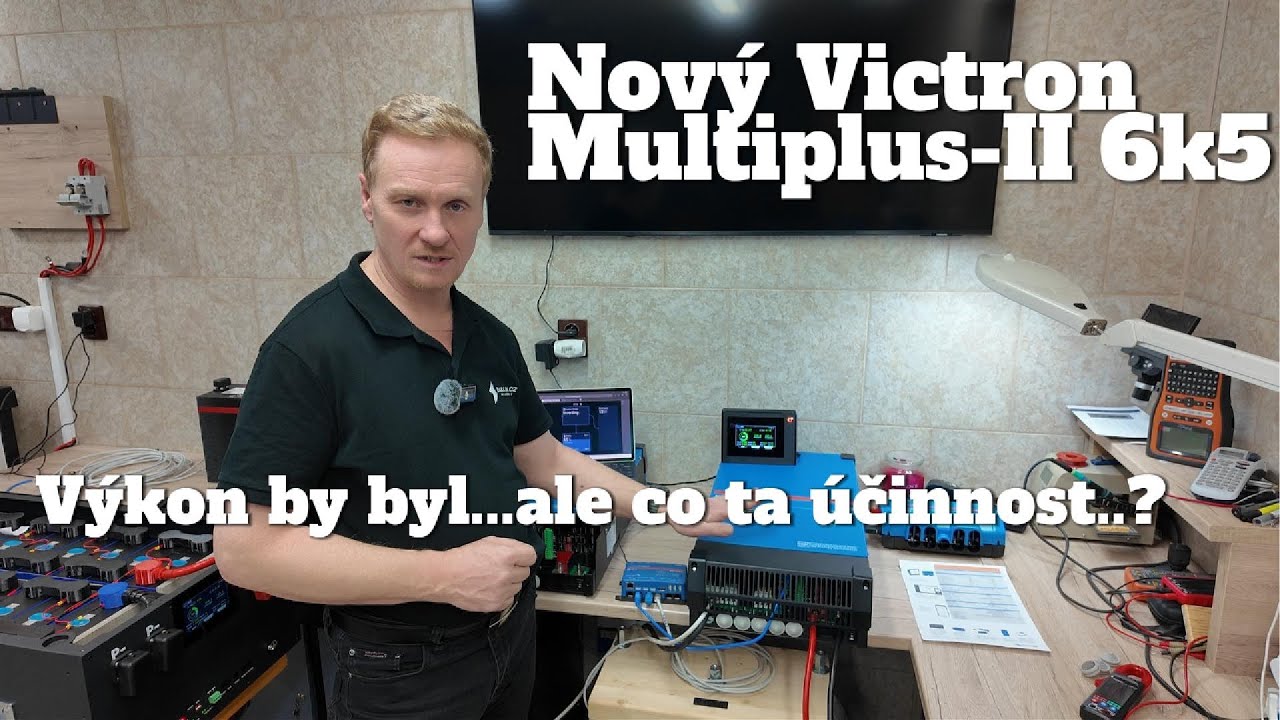 Nový Victron MultiPlus 6k5. Velký výkon má, ale co ta účinnost při zátěži..? Reálný test