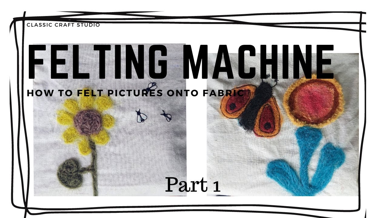 Felting Machine. How to felt directly into fabric.