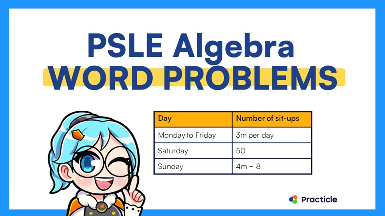 PSLE Algebra questions made easy | PSLE revision series (1/5)