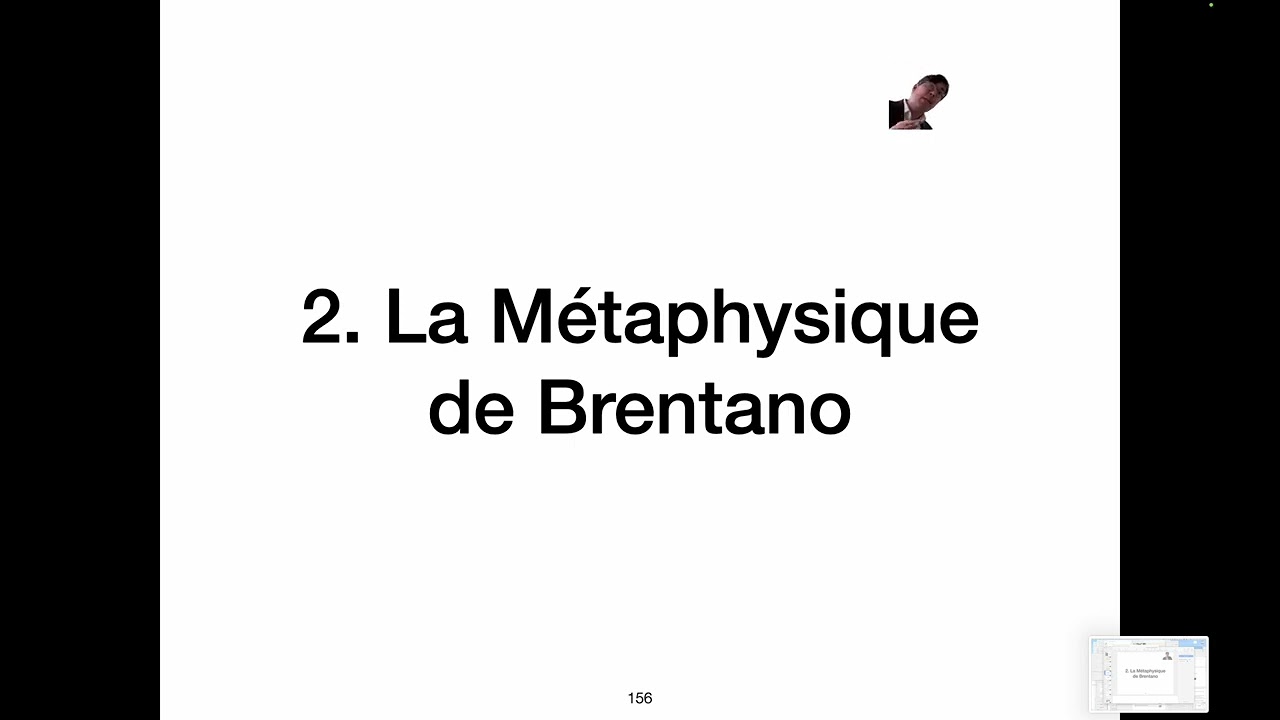 Brentano, Meinong, Husserl, Cours 6, partie 1
