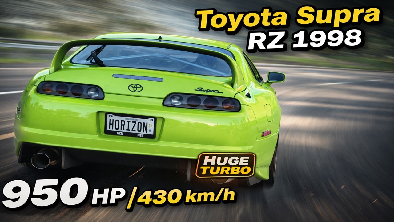 (4K) 950HP Toyota Supra RZ 1998 HUGE TURBO (+430km/h) - Forza Horizon 5