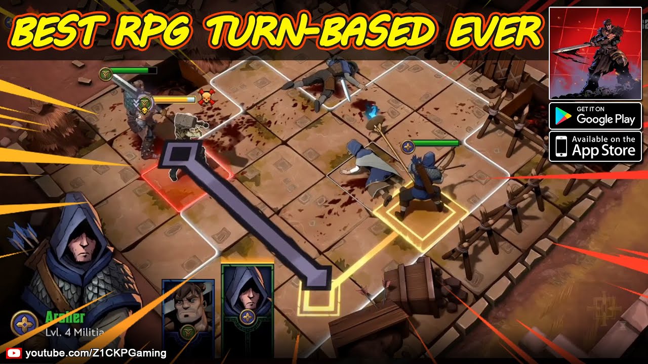 Grimguard Tactics Gameplay android / iOS - Z1CKP - Grimguard Tactics Fantasy RPG (Outerdawn Limited)