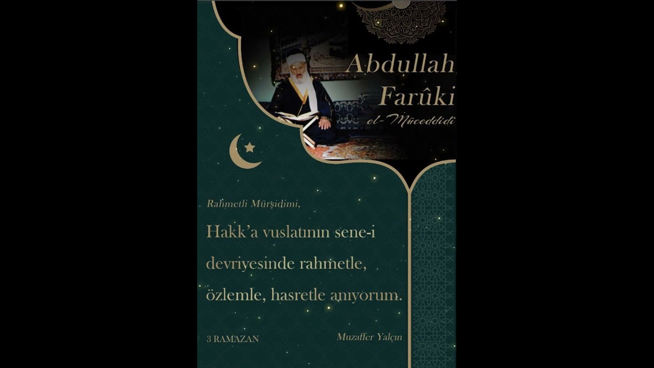 Faruki Zikir Muzaffer Yalçın Hocaefendi - Abdullah Fârûkî el-Müceddidî (K.S) Anma Programı Zikrullah