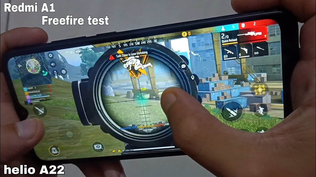 Redmi A1 freefire test | Gaming test | helio A22 processor