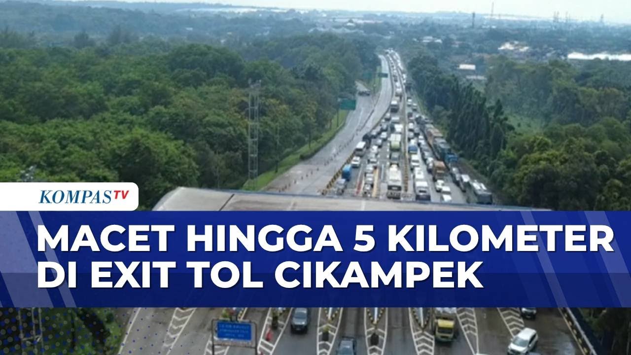 Dampak One Way Tol Cipali, Exit Tol Cikampek Alami Macet hingga 5 Kilometer | KOMPAS PETANG