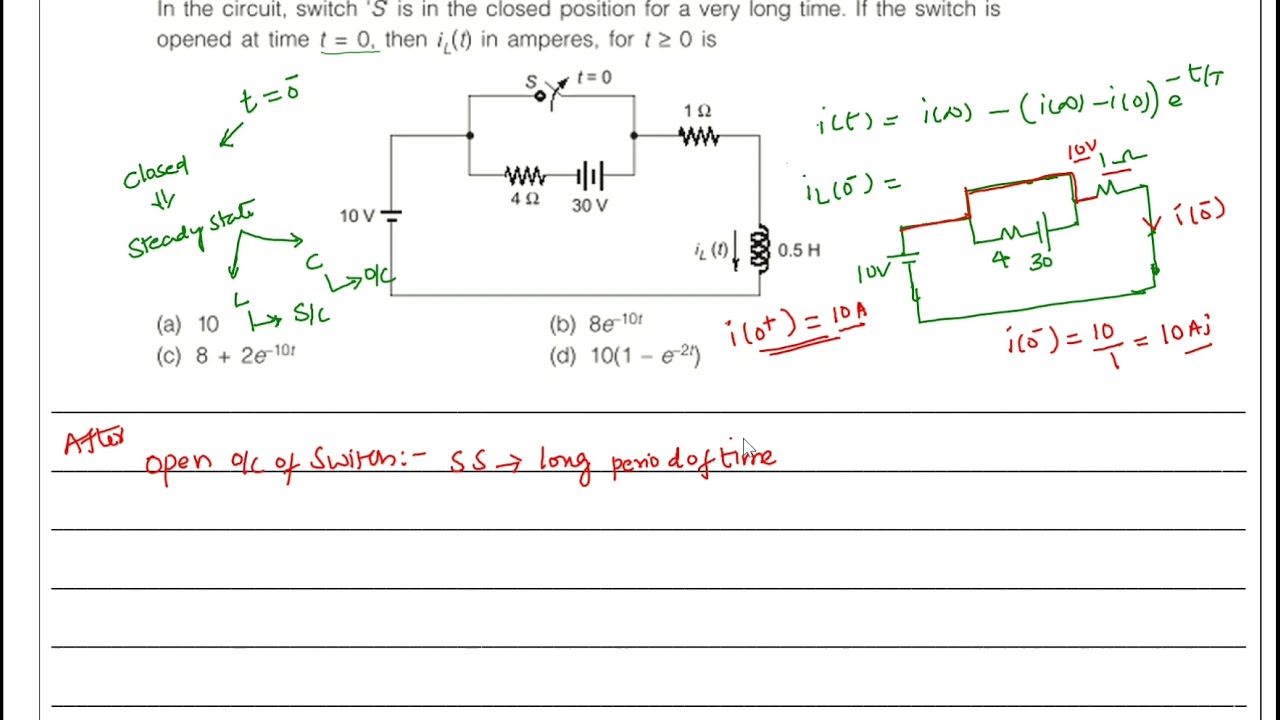 GATE 2021 ELECTRICAL ENGINEERING SOLUTIONS ! ELECTRICAL CIRCUITS FROM ALL BRANCHES 04