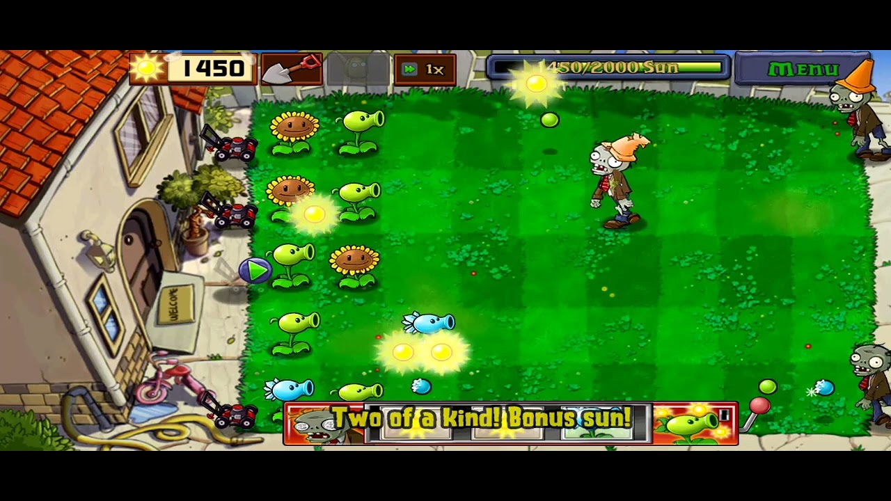 Pvz 1 mini game slot machine.so LUCKY 🤑!
