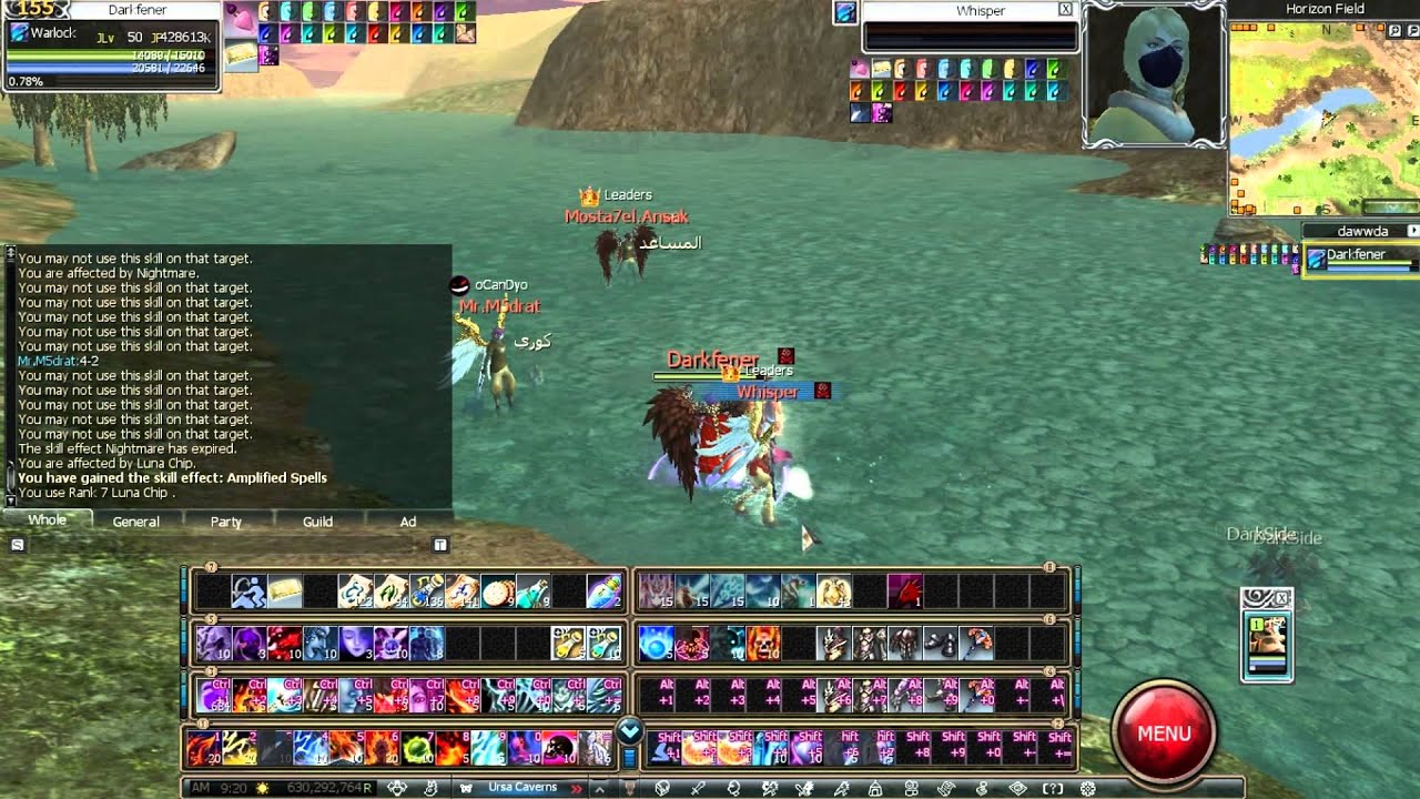 Rappelz 7.2 PvP warlock vs warlock (Seraphim Server)