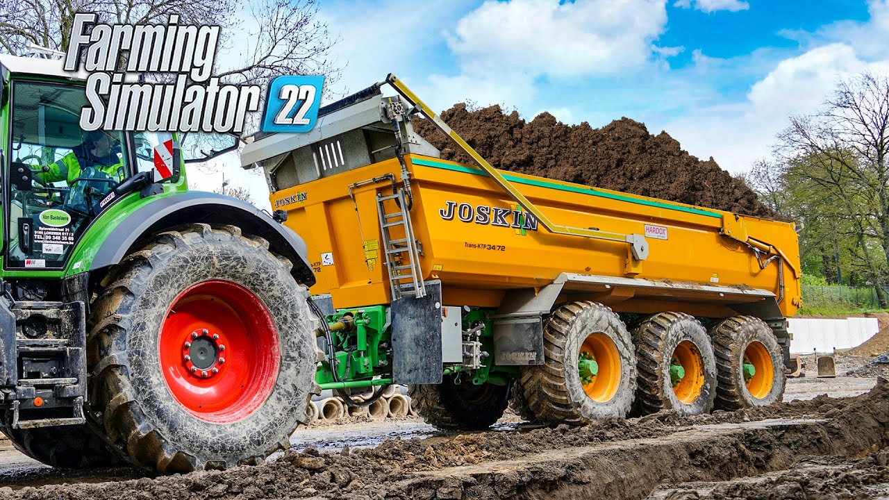 Разлив грязи с Joskin Trans-KTP | Общественные работы | Farming Simulator 22