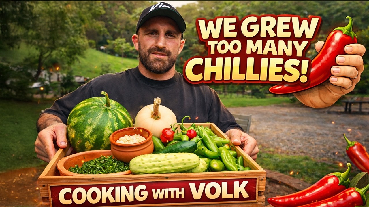 We Grew Too Many Chillies… So We Cooked Them Over Fire 🌶🔥