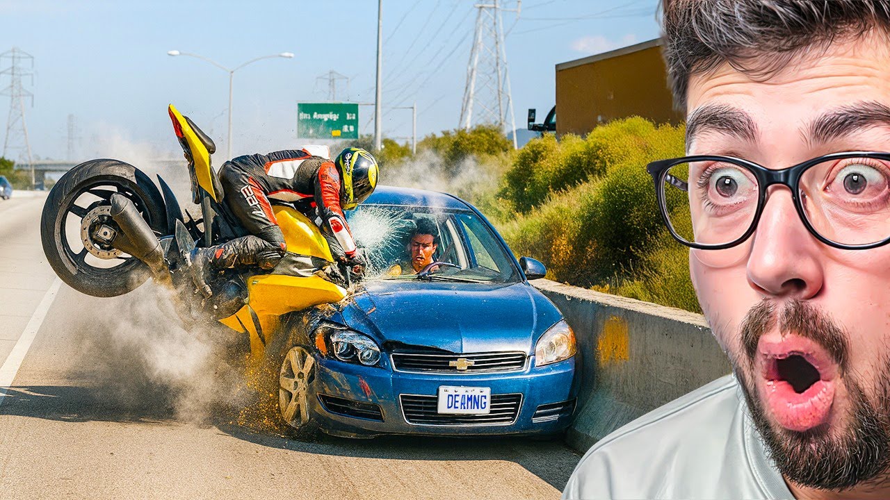 ACCIDENTES DE MOTOS REALISTAS 😱 | BeamNG Drive