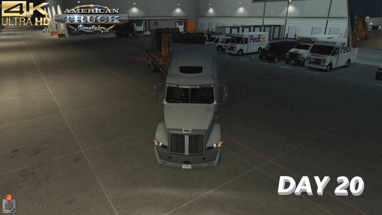 ATS American Truck Simulator Delivering Generator Set To Fort Worth TEXAS Day 20 4K
