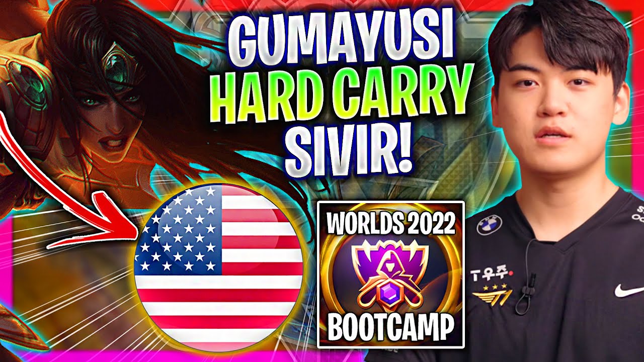 GUMAYUSI HARD CARRY WITH SIVIR! 🌎WORLDS BOOTCAMP 2022 | T1 GUMAYUSI Plays Sivir ADC vs Jhin!
