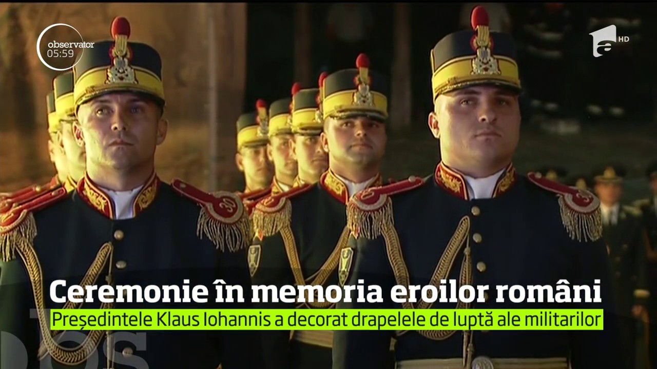 Ceremonie impresionantă la Mausoleul de la Mărăşeşti