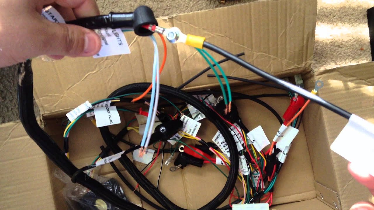 Parts Shop Max Honda Ruckus GY6 150cc Swap Wiring Harness Unboxing