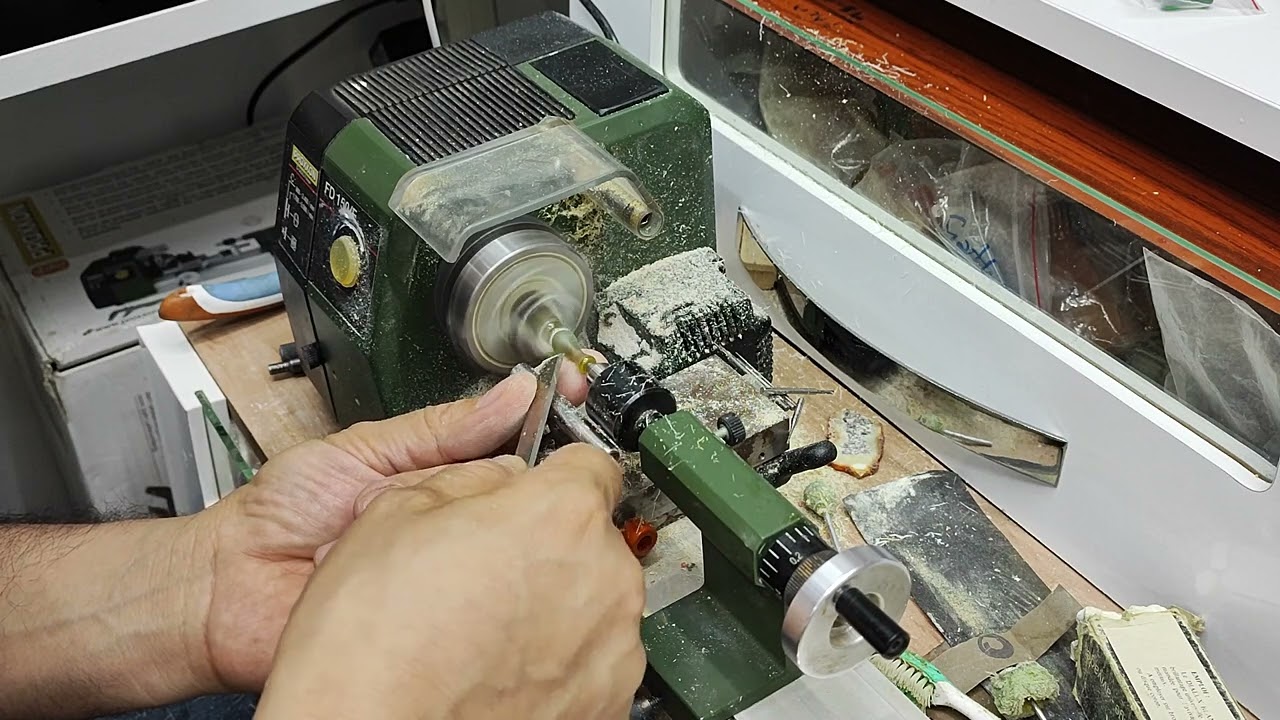 İmamenin Üzerindeki İsmi Traşladım. Proxxon FD 150/E Torna ile.