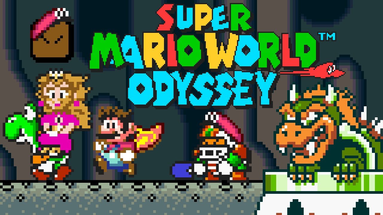 Super Mario World Odyssey (SNES) - Valley of Bowser #6 (New Gameplay). ᴴᴰ